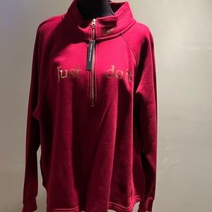 New Women’s Nike half zip pull over